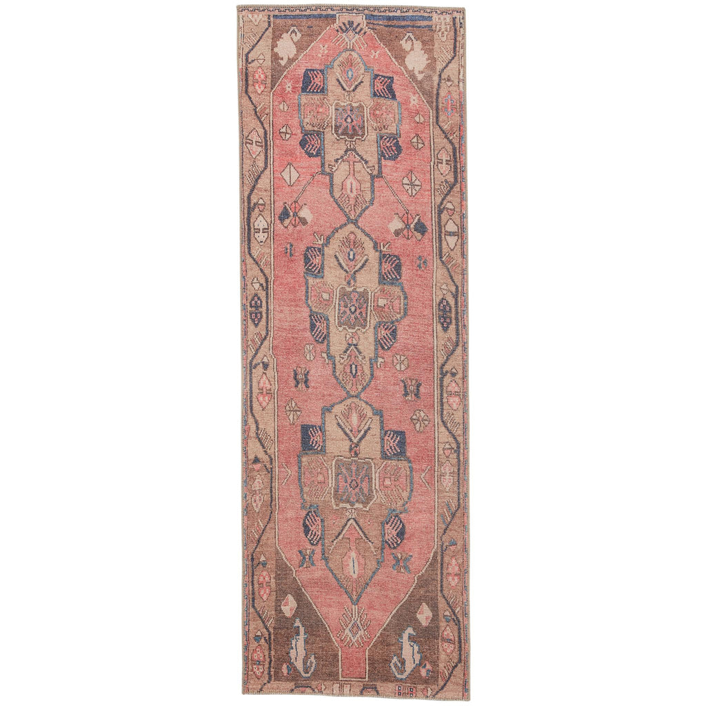 Vibe By Jaipur Living Lani Medallion Pink/ Blue Runner Rug (2'6"X7'6")