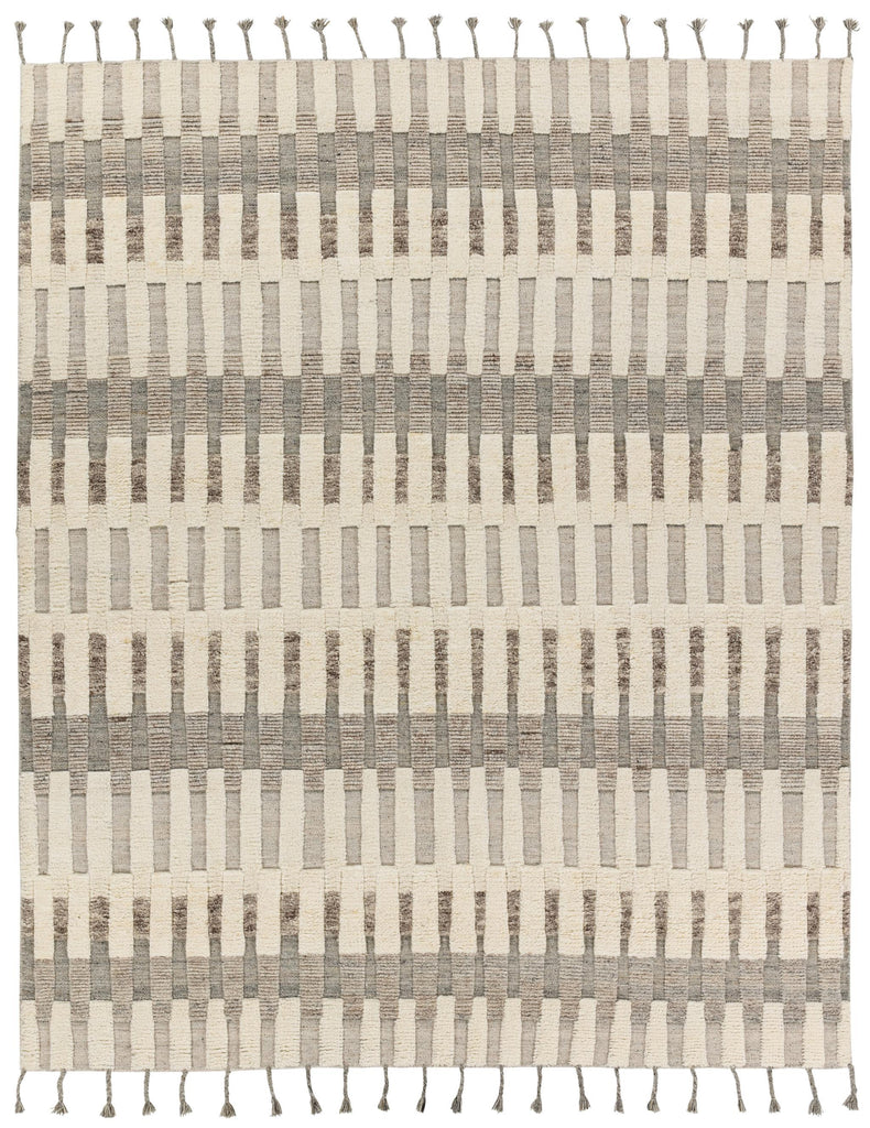 Jaipur Living Keoka Izza Stripes Cream / Taupe 6' x 9' Rug