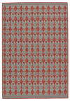 Jaipur Living Mahaba Maji Geometric Red / Sea Green 2' X 3' Rug