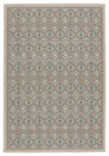 Jaipur Living Mahaba Hazina Geometric Sea Green / Beige 2' X 3' Rug