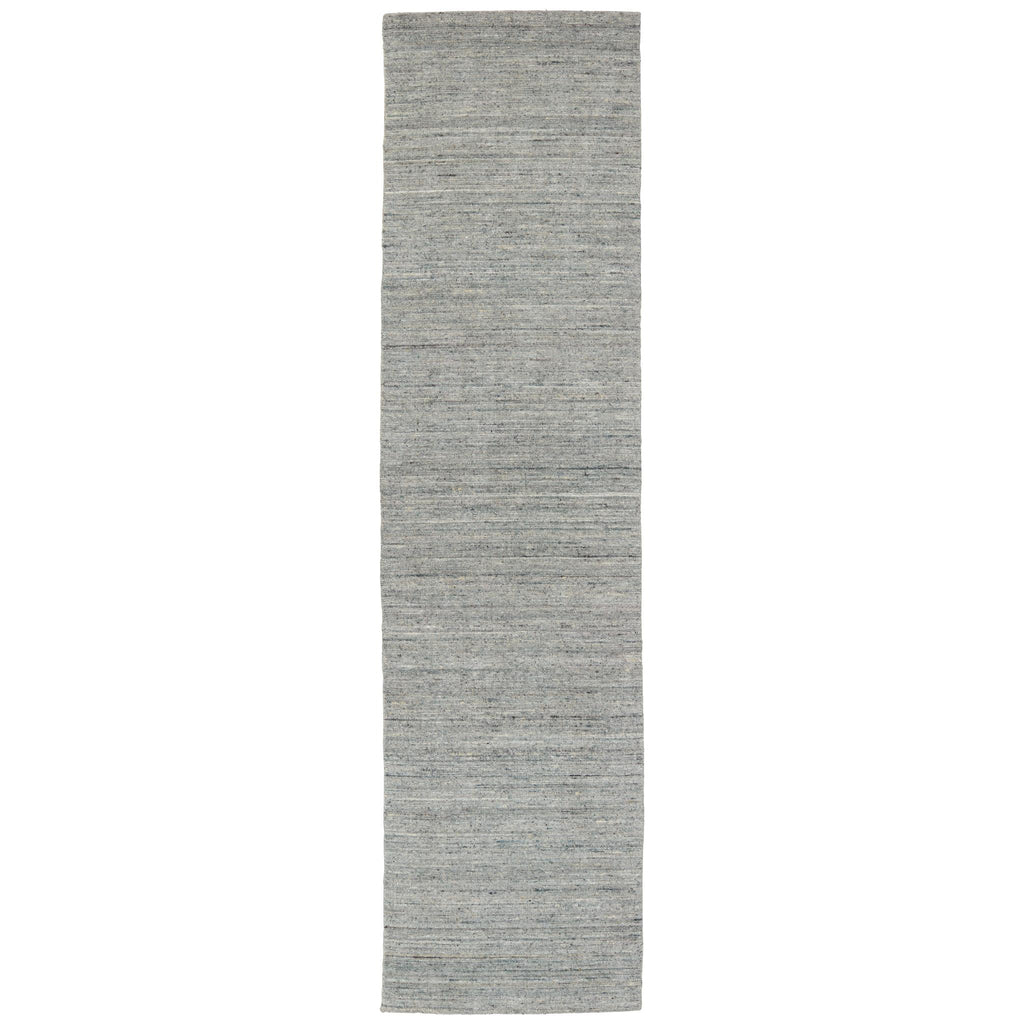 Jaipur Living Vassa Handmade Solid Blue/ Gray Runner Rug (3'X12')