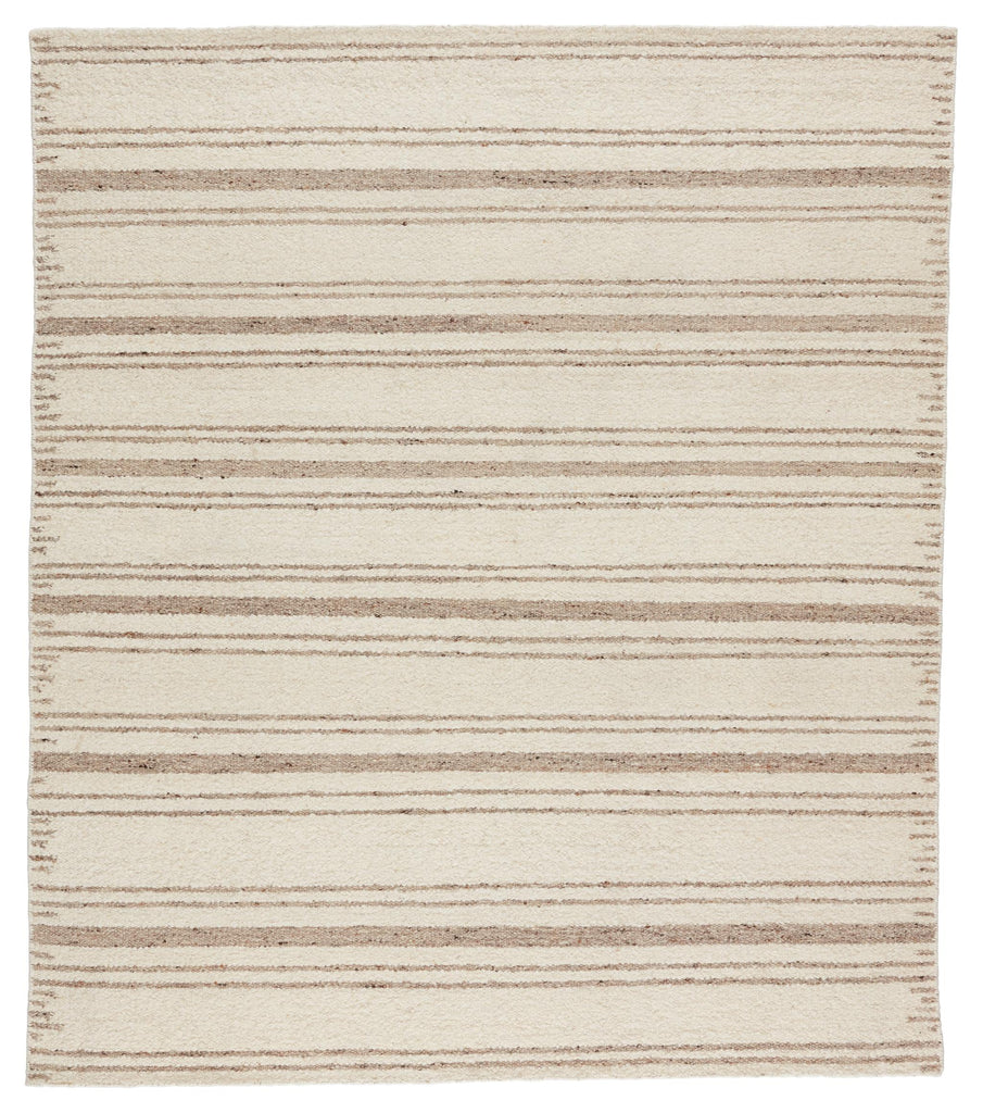 Jaipur Living Torin Handmade Striped Cream/ Brown Area Rug (8'X10')