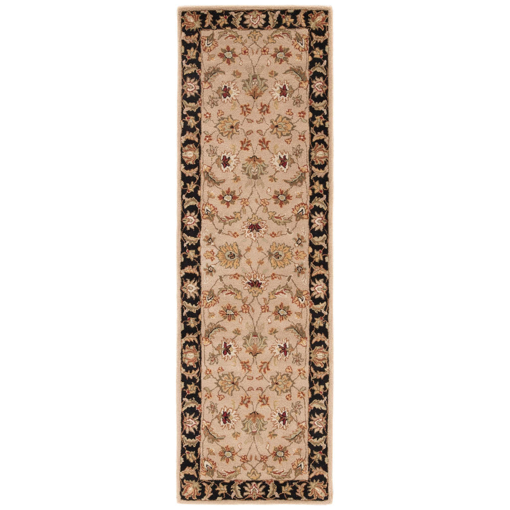 Jaipur Living Mythos Selene Floral Beige / Black 2'6" x 6' Rug