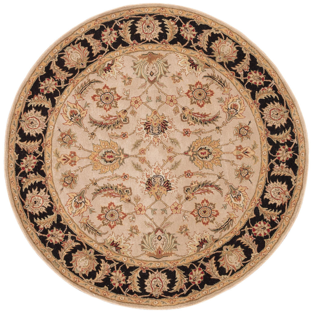 Jaipur Living Mythos Selene Floral Beige / Black 8' RND Rug