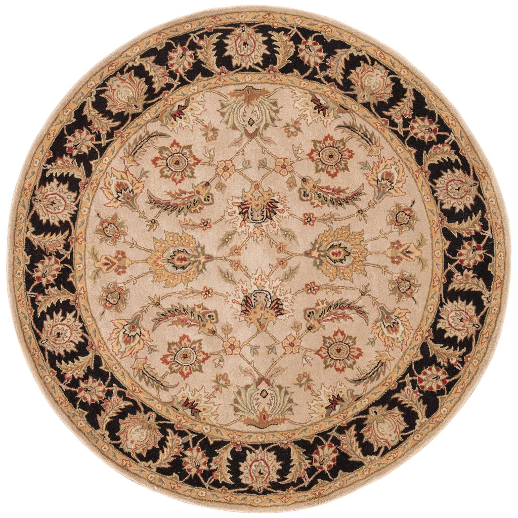 Jaipur Living Selene Handmade Floral Beige/ Black Round Area Rug (8' Rnd)