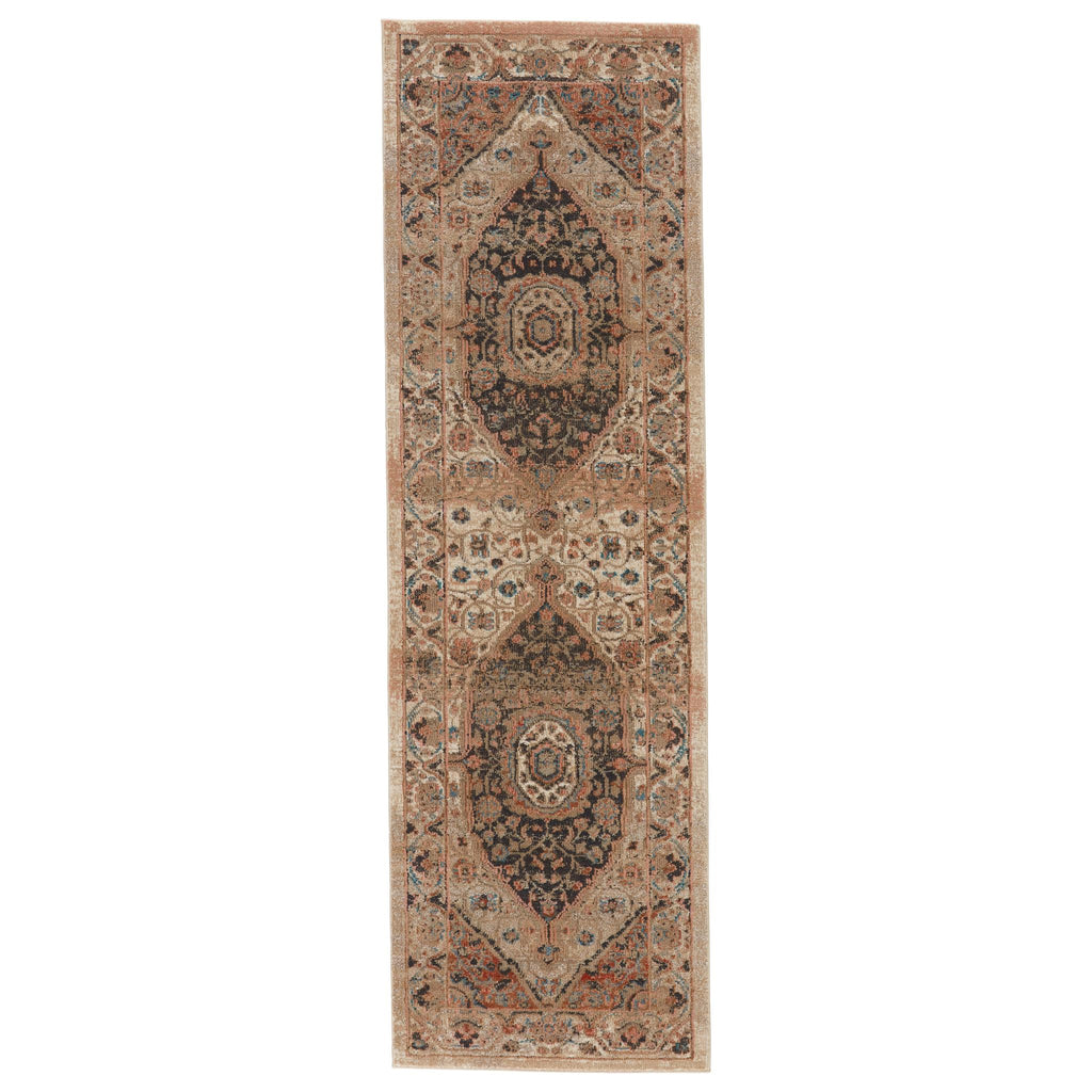 Vibe By Jaipur Living Irenea Medallion Tan/ Ivory Runner Rug (2'6"X8')