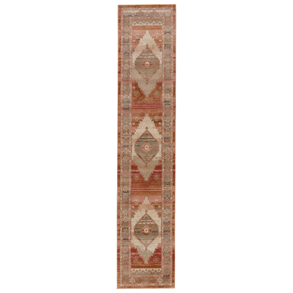 Vibe By Jaipur Living Constanza Medallion Blush/ Gray Runner Rug (2'6"X12')