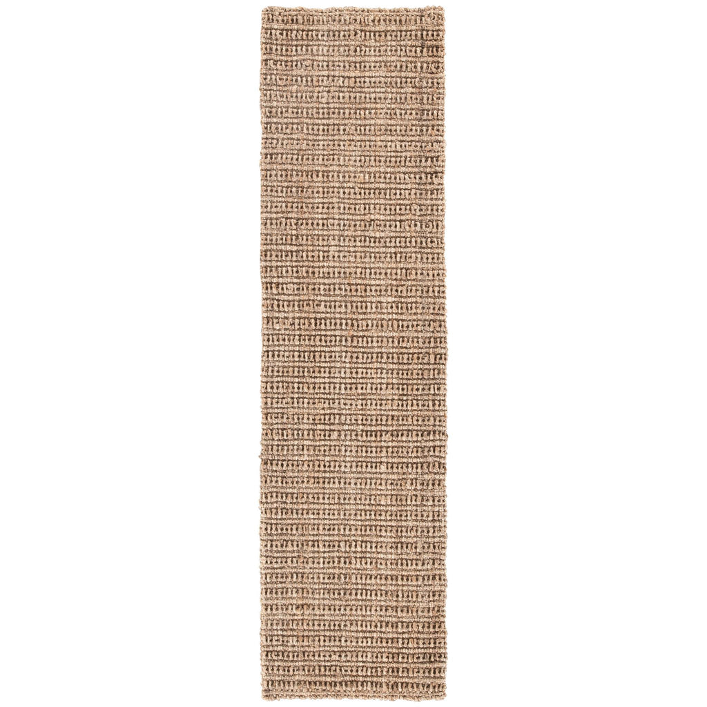 Jaipur Living Achelle Natural Solid Taupe Runner Rug (2'6"X9')