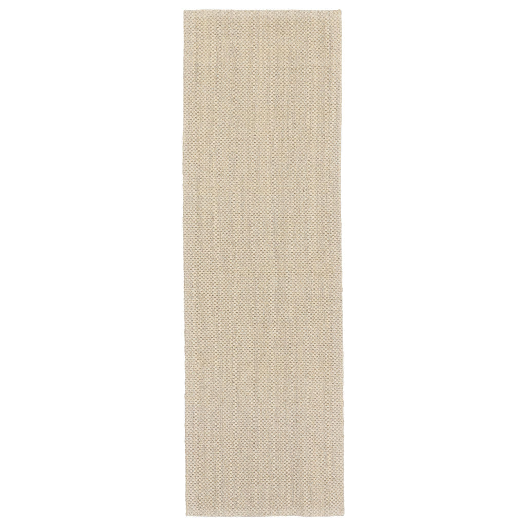 Jaipur Living Naples Natural Solid White/ Taupe Runner Rug (3'X10')