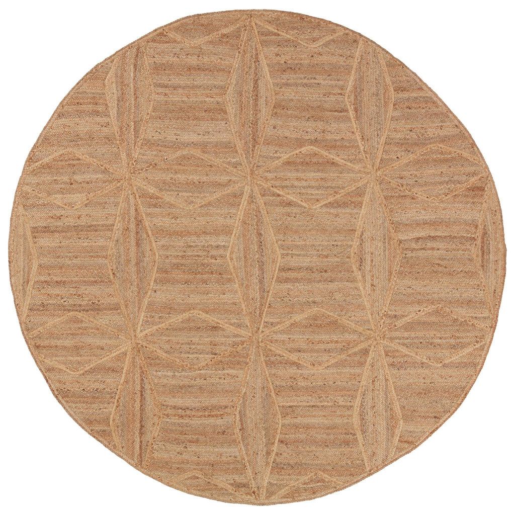 Jaipur Living Naturals Tobago Abel Geometric Beige 8' RND Rug