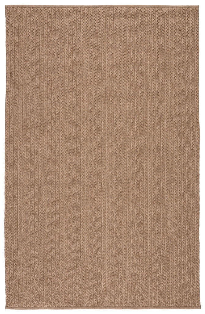 Jaipur Living Iver Indoor/ Outdoor Solid Tan Area Rug (4'X6')