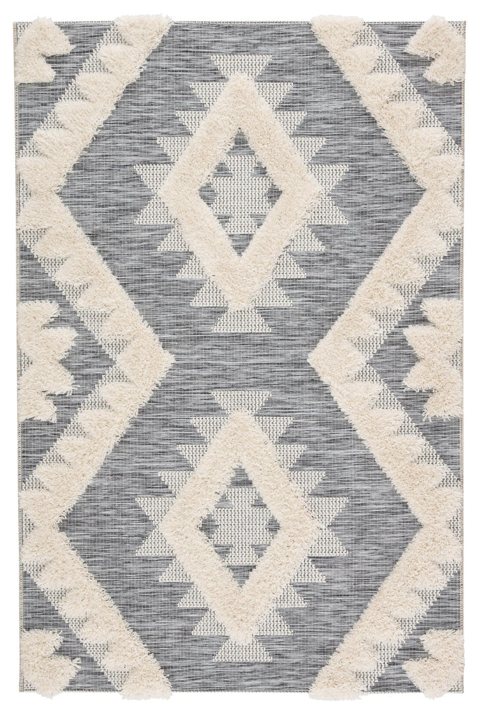 Jaipur Living Parades Makaya Geometric Gray / Cream 2' x 3'7" Rug