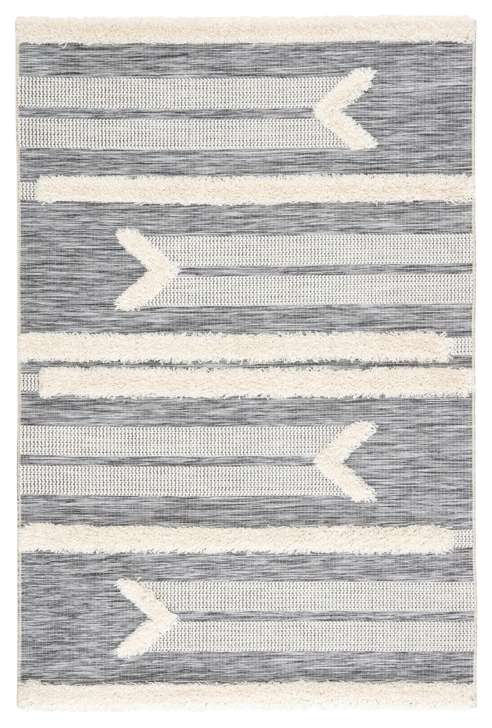 Jaipur Living Parades Hanai Tribal Gray / Cream 2' x 3'7" Rug