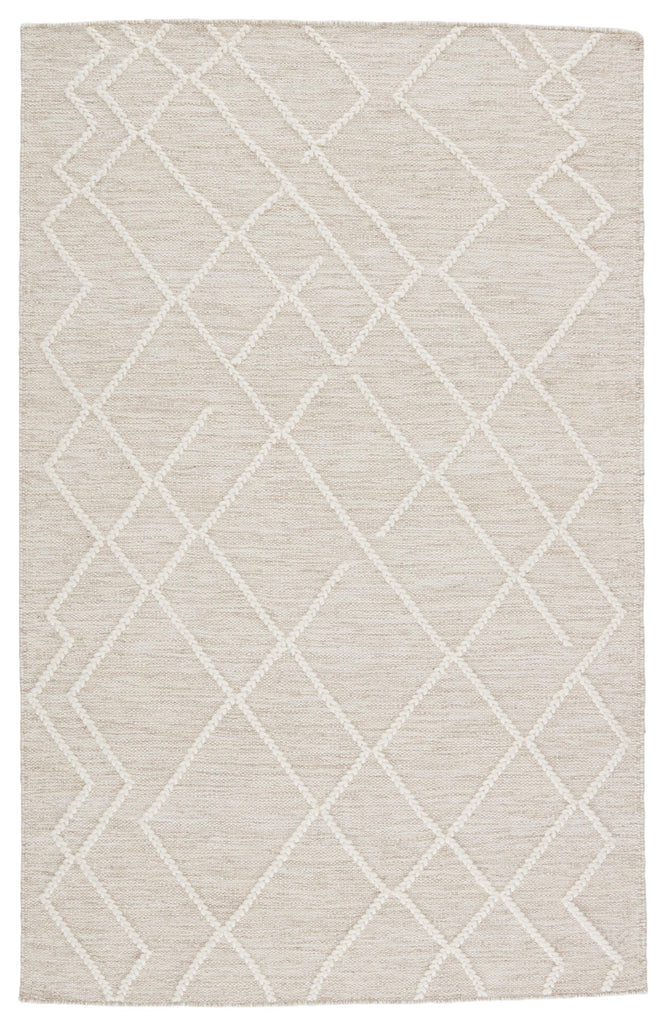 Jaipur Living Plateau Moab Geometric Light Gray / Ivory 5' x 8' Rug