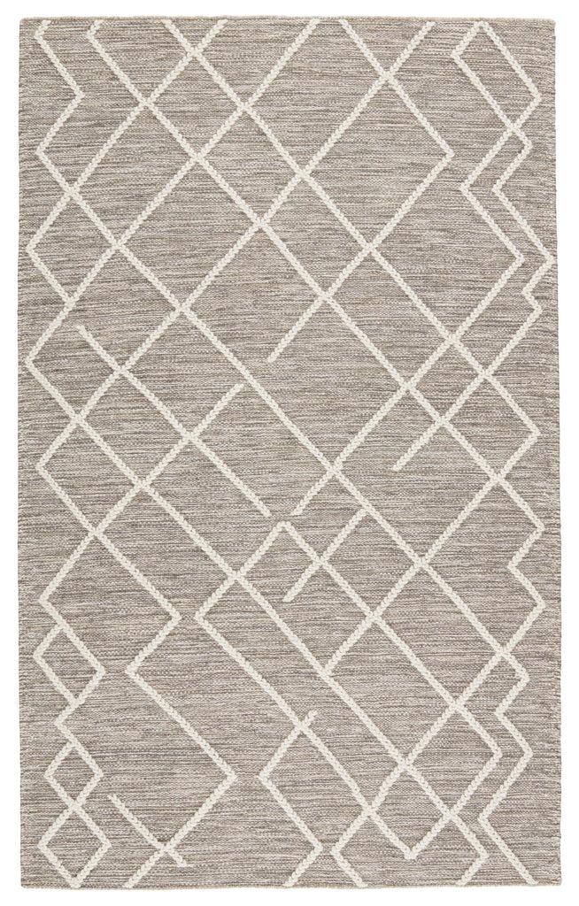 Jaipur Living Plateau Moab Geometric Gray / Ivory 5' x 8' Rug