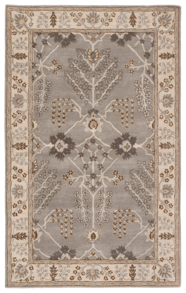 Jaipur Living Poeme Chambery Floral Gray / Beige 2' x 3' Rug