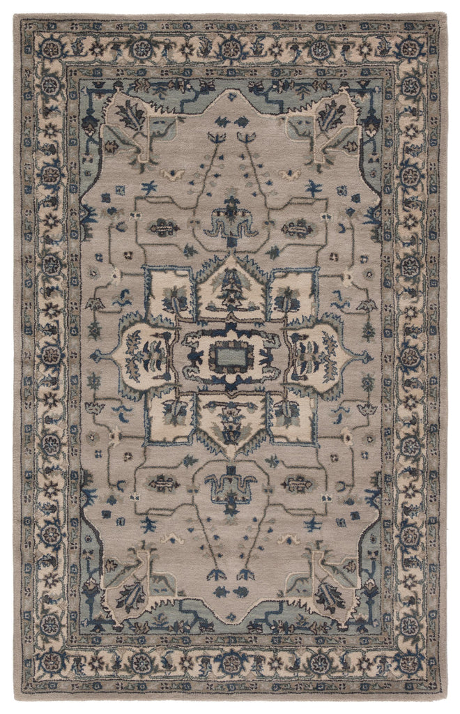 Jaipur Living Durango Handmade Medallion Light Gray/ Indigo Area Rug (5'X8')