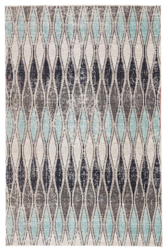 Jaipur Living Polaris Norwich Geometric Gray / Blue 2' x 3' Rug