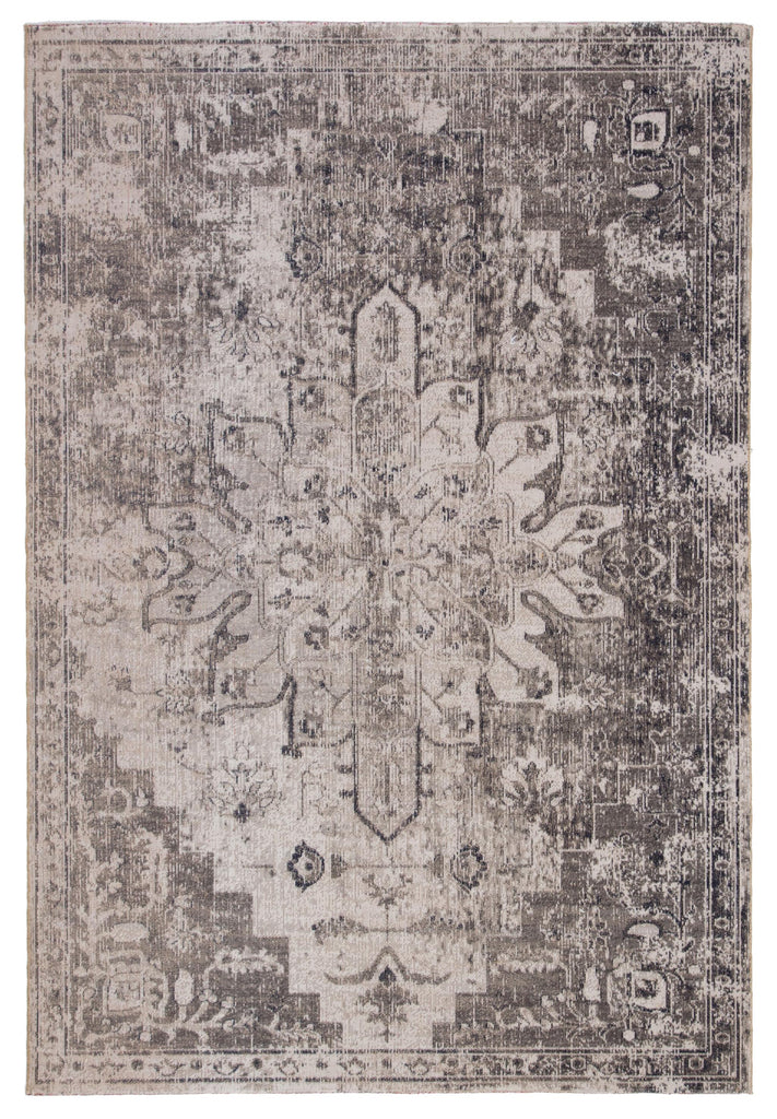 Jaipur Living Isolde Indoor/ Outdoor Medallion Gray/ Ivory Area Rug (2'X3')