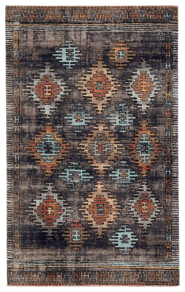 Jaipur Living Polaris Dez Tribal Blue / Orange 4' x 6' Rug