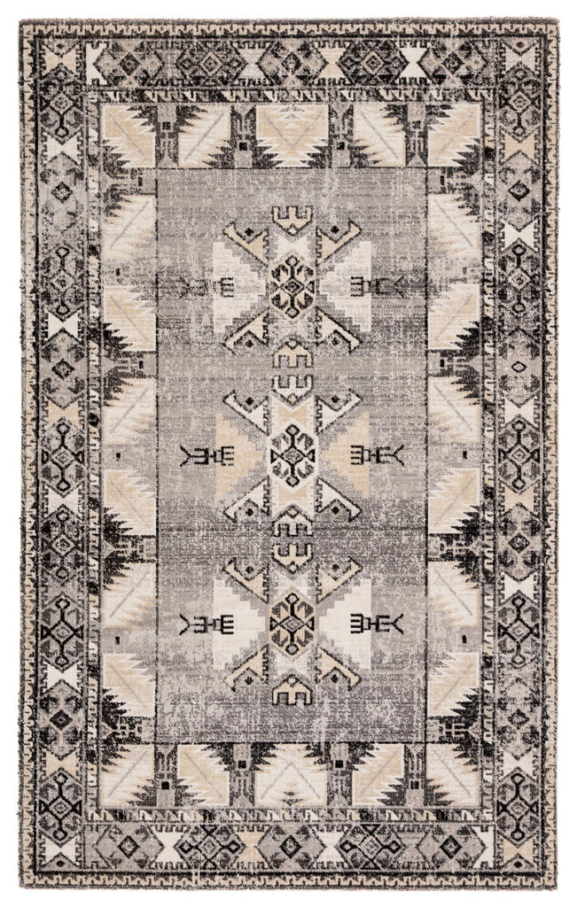 Jaipur Living Polaris Paloma Tribal Gray / Beige 2' x 3' Rug