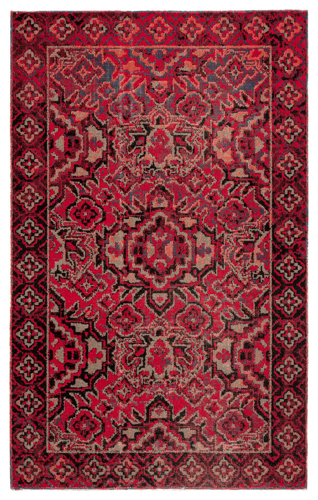 Jaipur Living Chaya Indoor/ Outdoor Medallion Red/ Black Area Rug (2'X3')