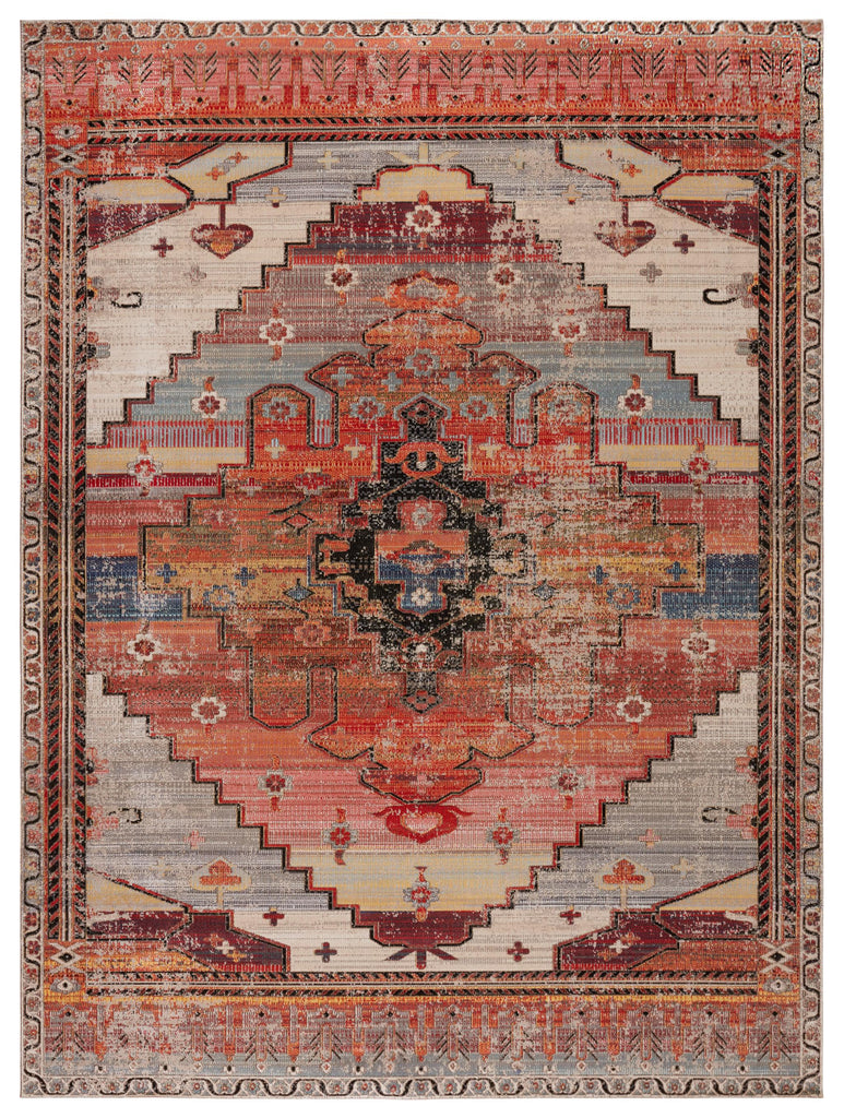 Jaipur Living Cicero Indoor/ Outdoor Medallion Multicolor/ Orange Area Rug (8'10"X12')