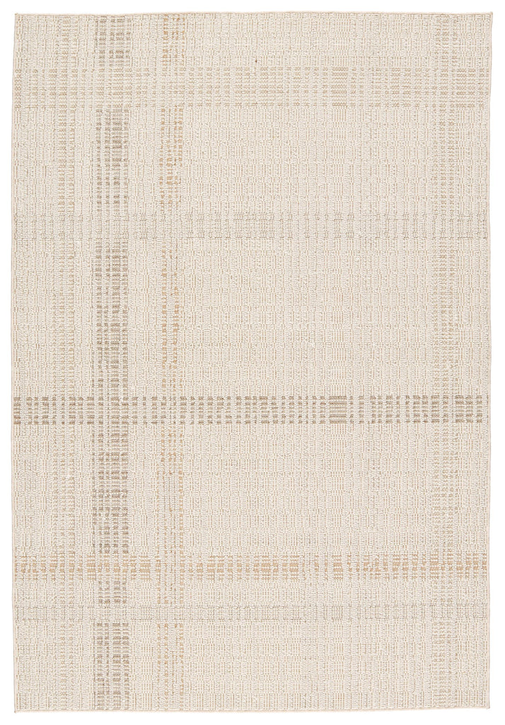 Jaipur Living Aeor Indoor/ Outdoor Striped Beige/ Light Brown Area Rug (10'X14')