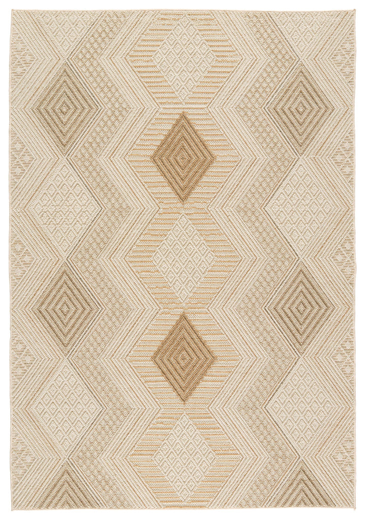 Jaipur Living Reyes Indoor/ Outdoor Trellis Beige/ Light Brown Area Rug (8'X10')