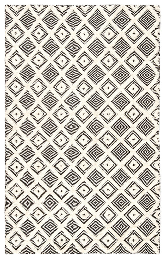 Jaipur Living Bosc Indoor/ Outdoor Trellis Ivory/ Black Area Rug (5'X8')