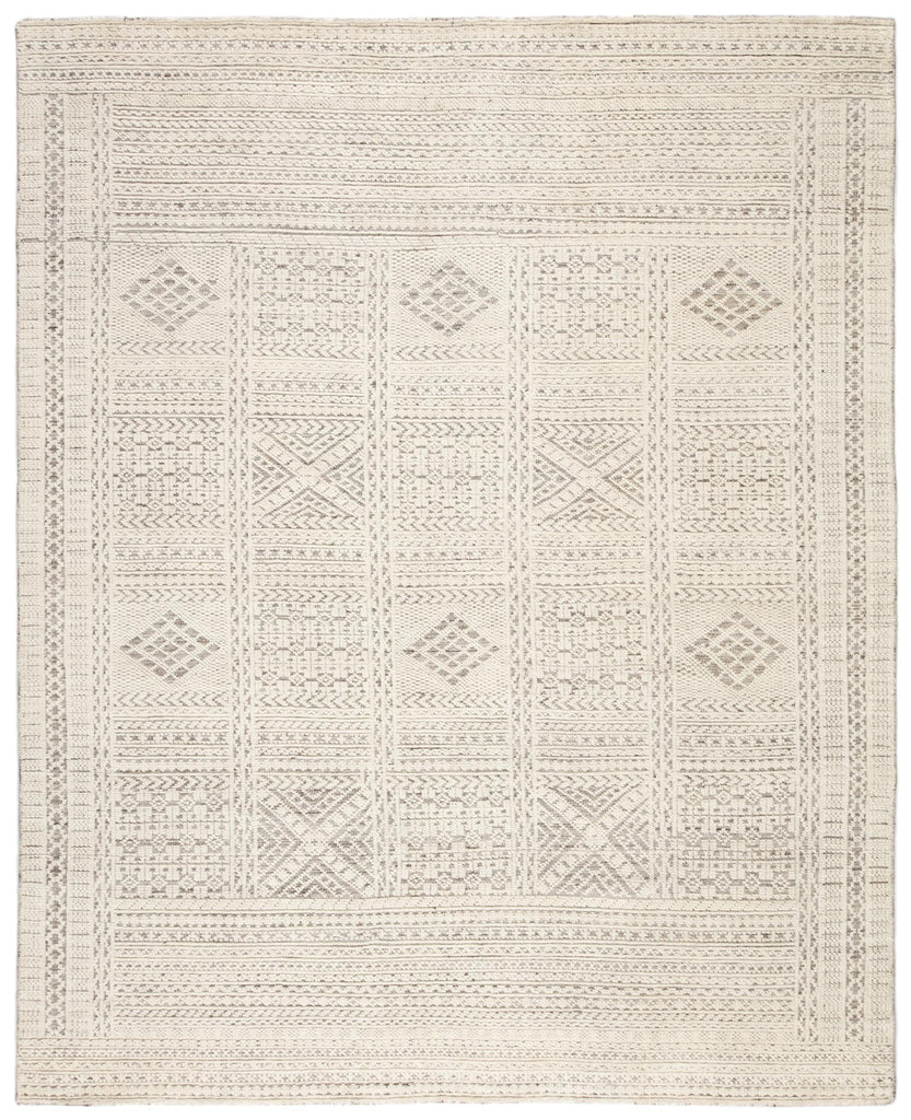 Jaipur Living Reign Jadene Geometric White / Light Gray 5' x 8' Rug