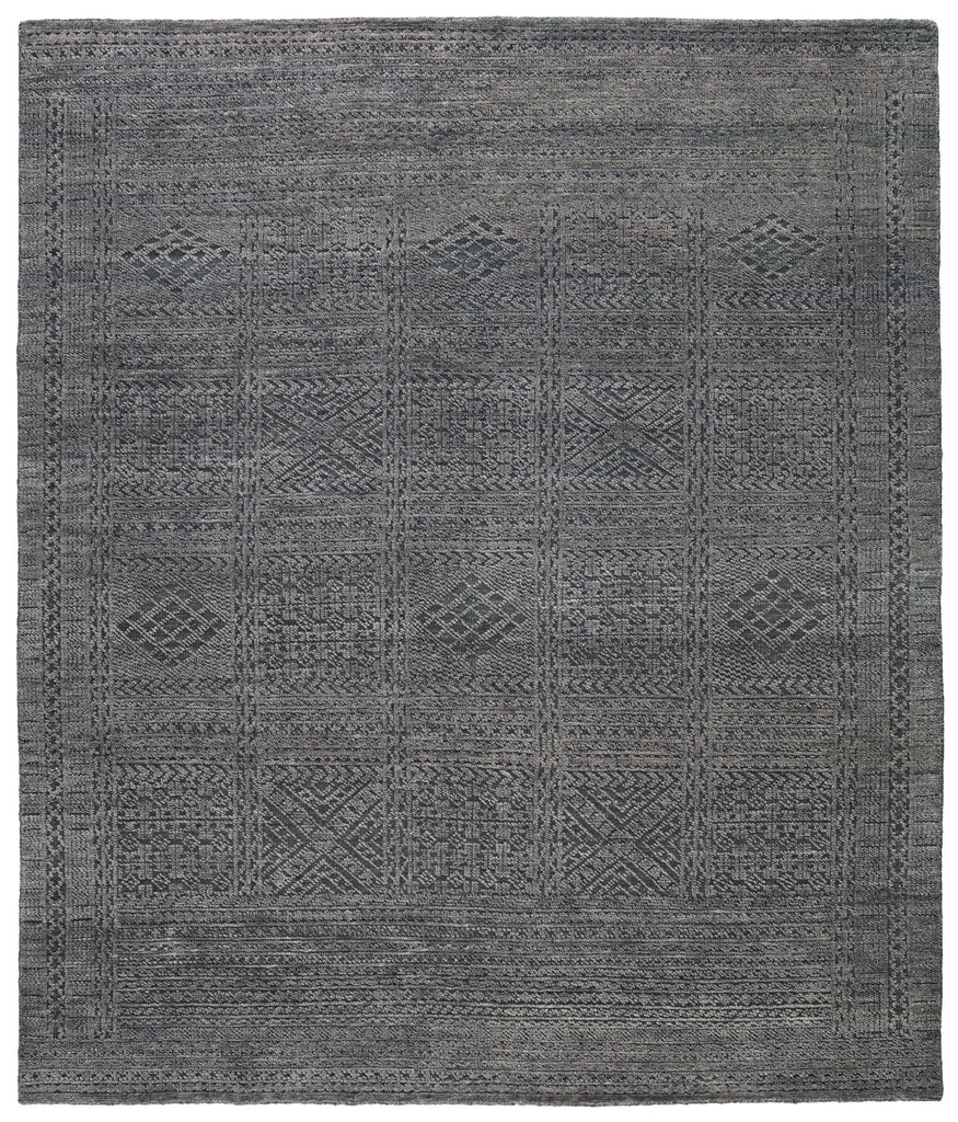 Jaipur Living Reign Jadene Geometric Charcoal / Green 6' x 9' Rug