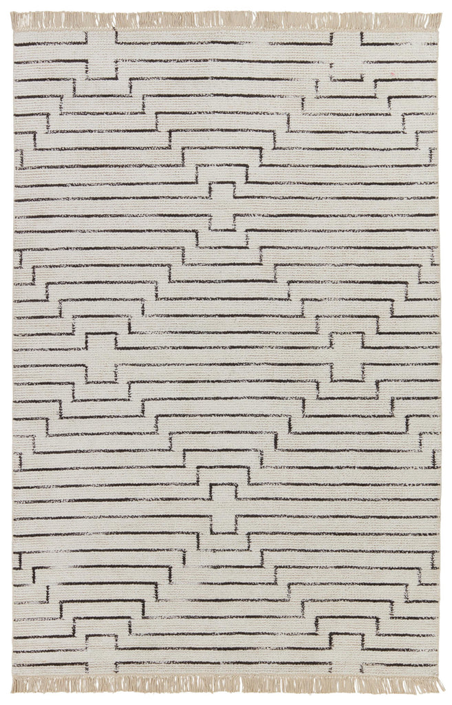 Jaipur Living Alloy Handmade Geometric White/ Black Area Rug (12'X15')