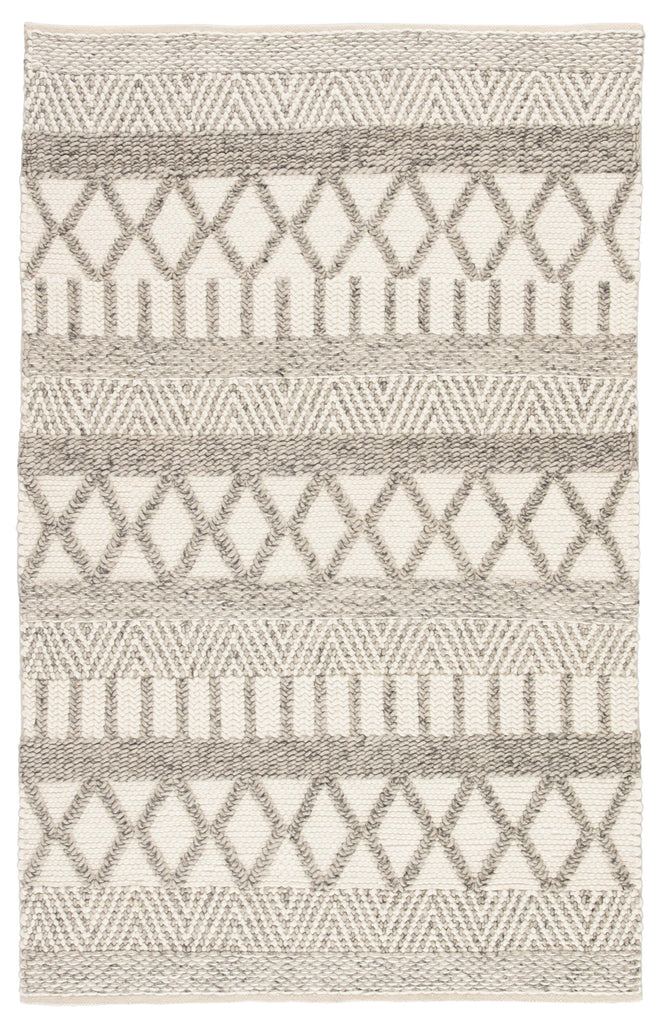 Jaipur Living Sandhurst Handmade Geometric Gray/ White Area Rug (5'X8')