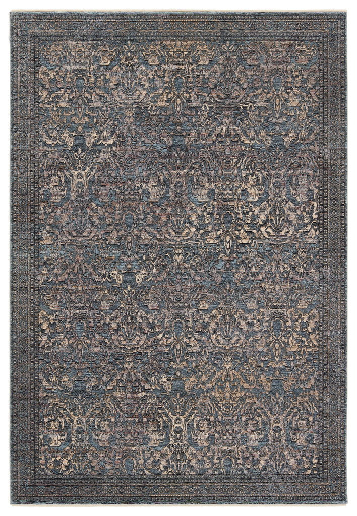 Jaipur Living Feronia Oriental Blue/ Cream Runner Rug (3'X8')