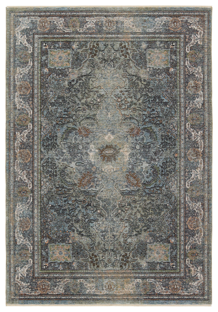 Jaipur Living Solene Israfel Medallion Blue / Green 3' x 8' Rug