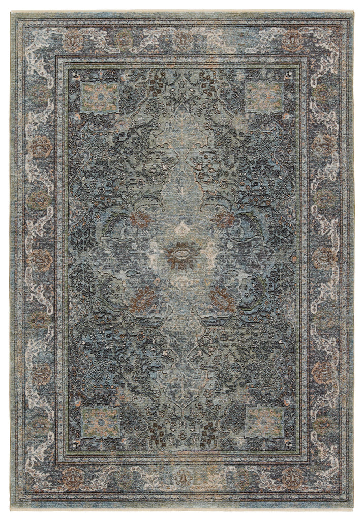 Jaipur Living Israfel Medallion Blue/ Green Runner Rug (3'X8')