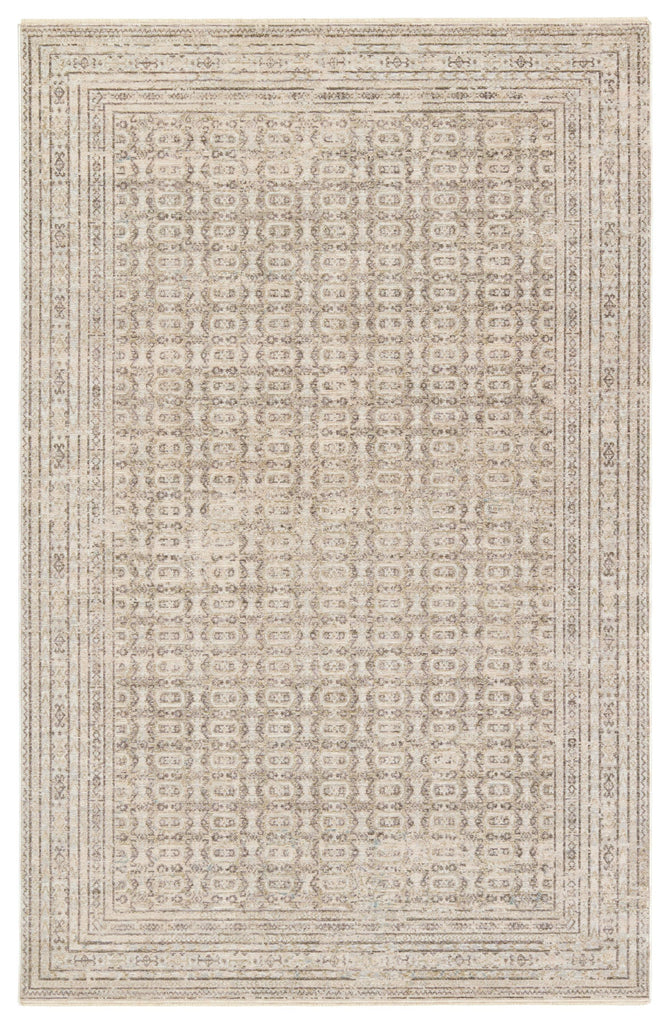 Jaipur Living Solene Vesper Geometric Cream / Light Gray 3' x 8' Rug