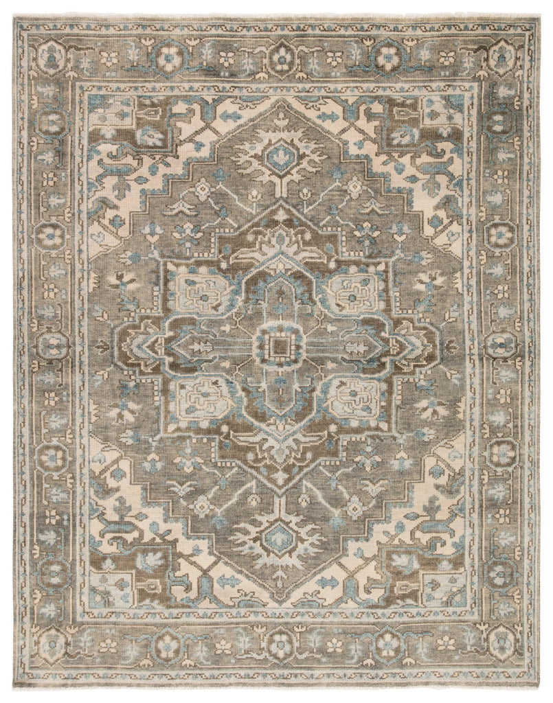 Jaipur Living Salinas Willa Medallion Gray / Blue 6' x 9' Rug