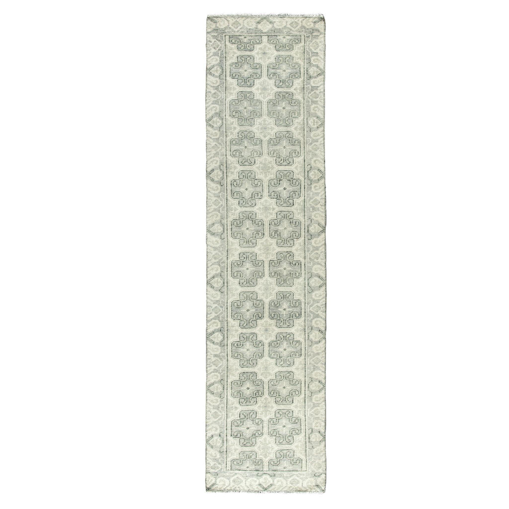 Jaipur Living Salinas Stage Border Ivory / Green 3' x 10' Rug