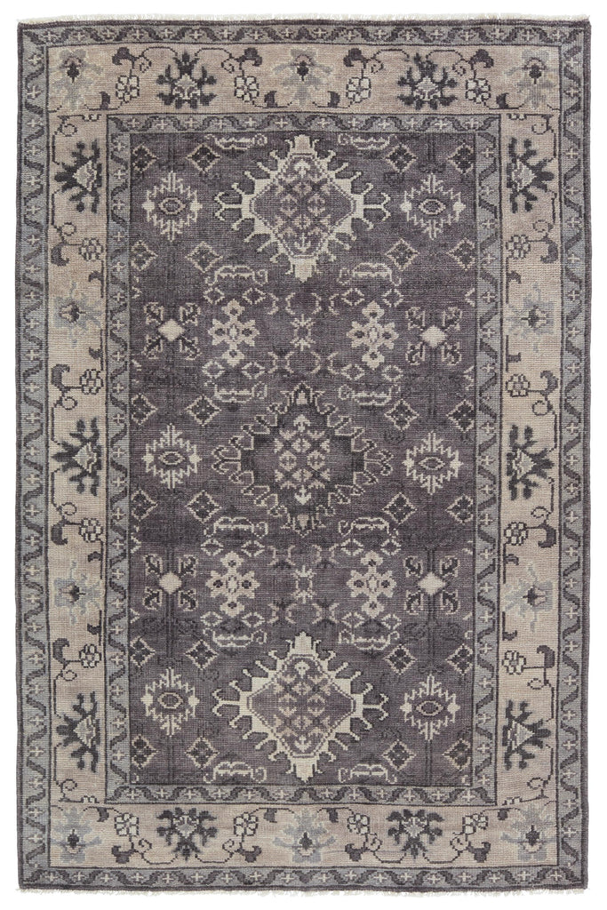 Jaipur Living Kella Hand-Knotted Medallion Gray Area Rug (6'X9')