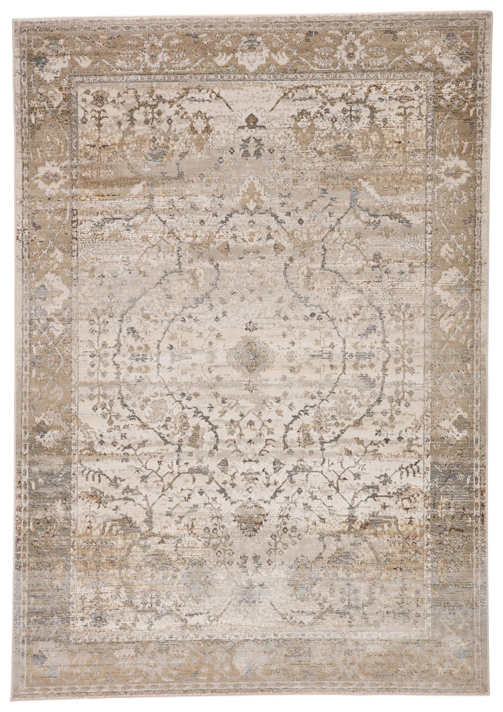 Vibe By Jaipur Living Tajsa Medallion Gray/ Gold Runner Rug (2'2"X8')