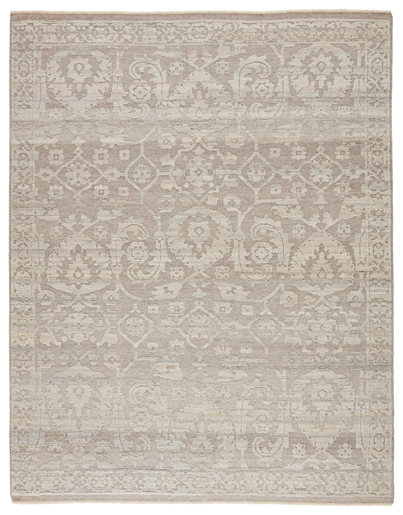 Jaipur Living Ayres Hand-Knotted Floral Taupe/ Gray Area Rug (6'X9')