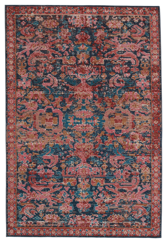 Vibe By Jaipur Living Maven Indoor/ Outdoor Oriental Pink/ Blue Area Rug (2'6"X4')