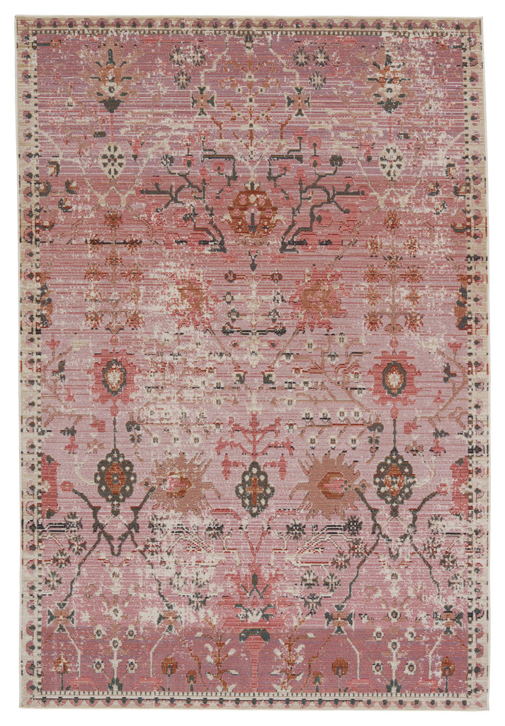 Vibe By Jaipur Living Elva Indoor/ Outdoor Oriental Pink Area Rug (4'X5'7")