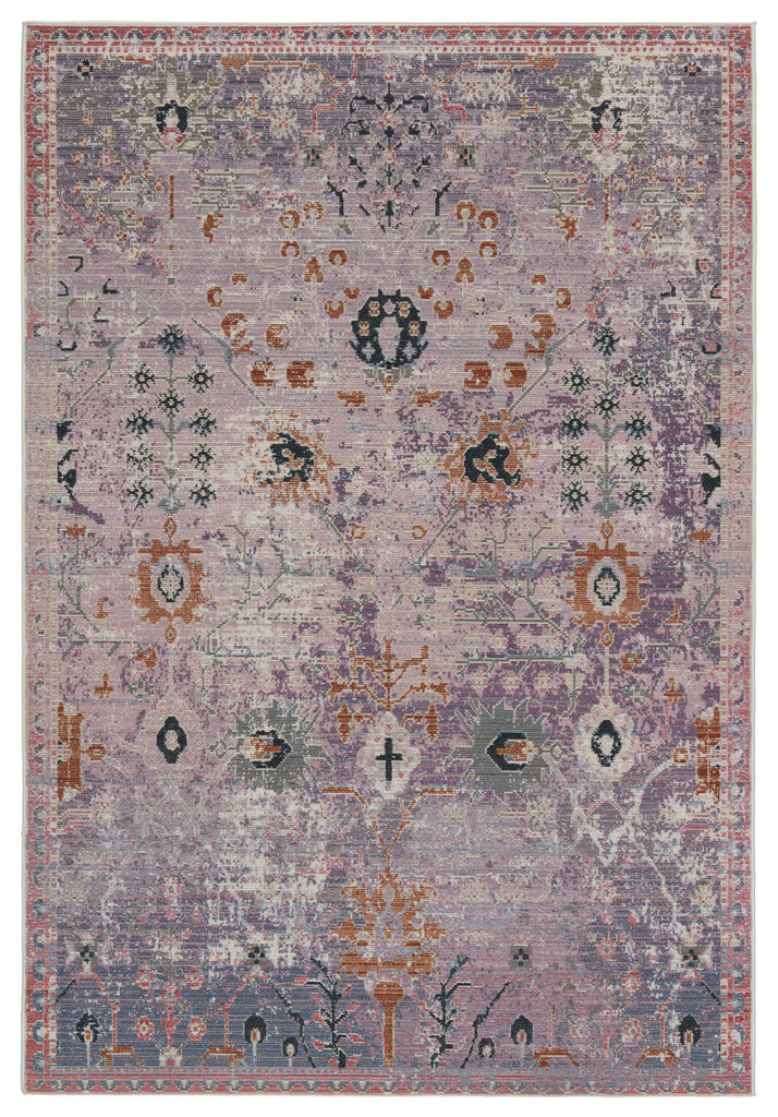 Vibe By Jaipur Living Elva Indoor/ Outdoor Oriental Purple/ Gold Area Rug (2'6"X4')