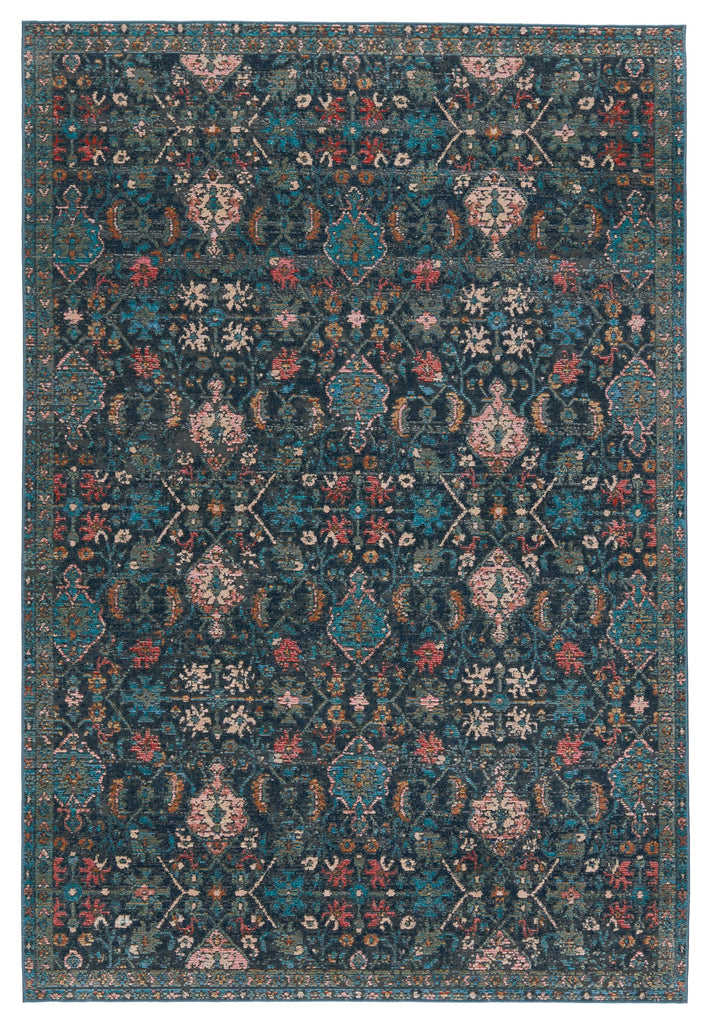 Vibe By Jaipur Living Lisana Indoor/ Outdoor Trellis Dark Blue/ Multicolor Area Rug (8'X10')