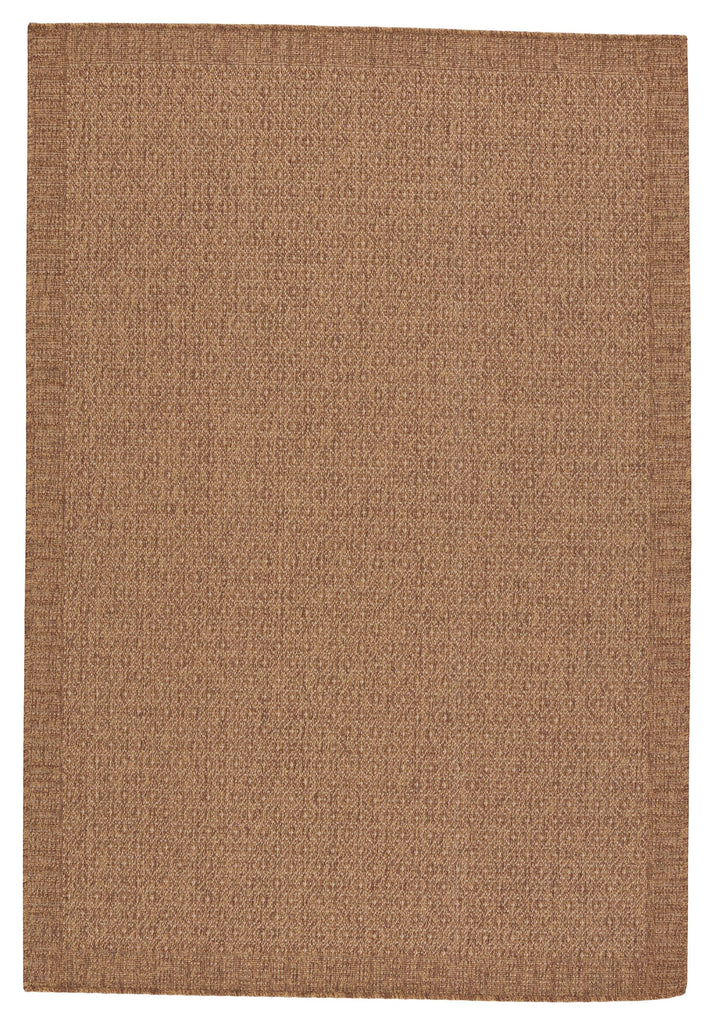 Vibe By Jaipur Living Maeva Indoor/ Outdoor Bordered Light Brown Runner Rug (2'6"X8')