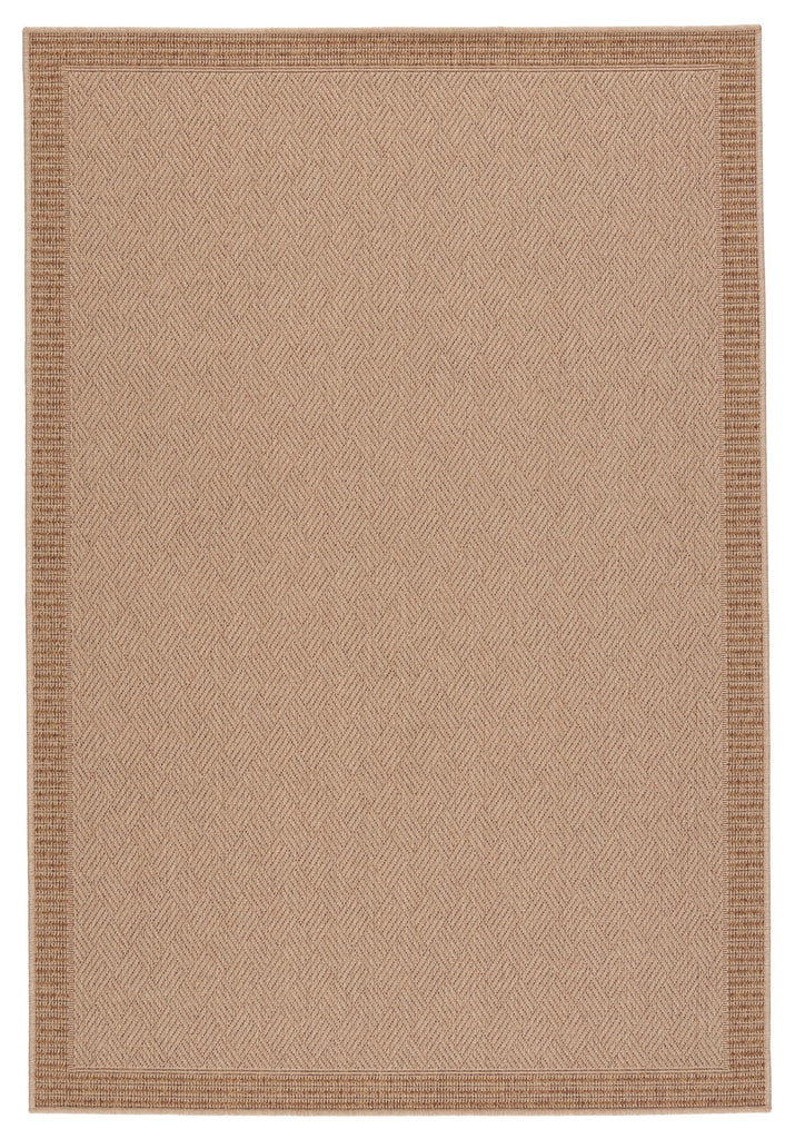 Jaipur Living Tahiti Pareu Border Beige / Light Brown 4' x 6' Rug