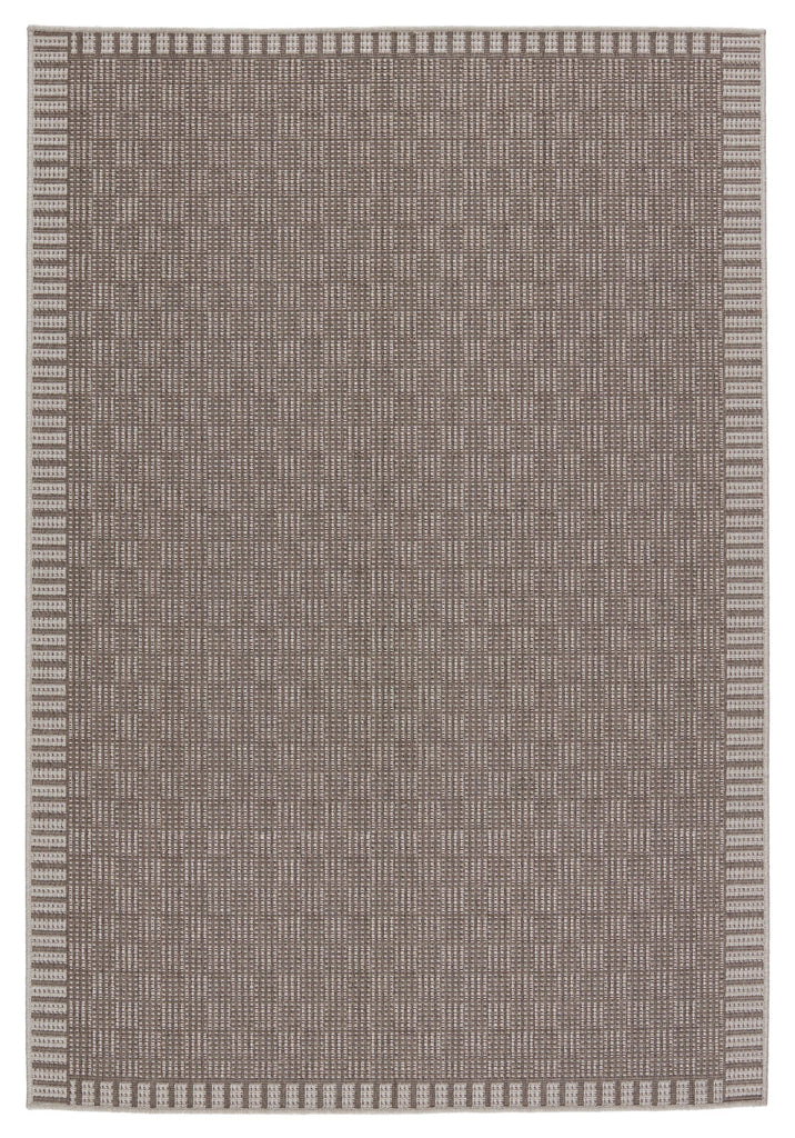 Jaipur Living Tahiti Iti Border Taupe / Gray 2' x 3' Rug